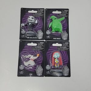 Nightmare Before Christmas Jack Skellington Figures Sally Oogie Boogie Set of 4